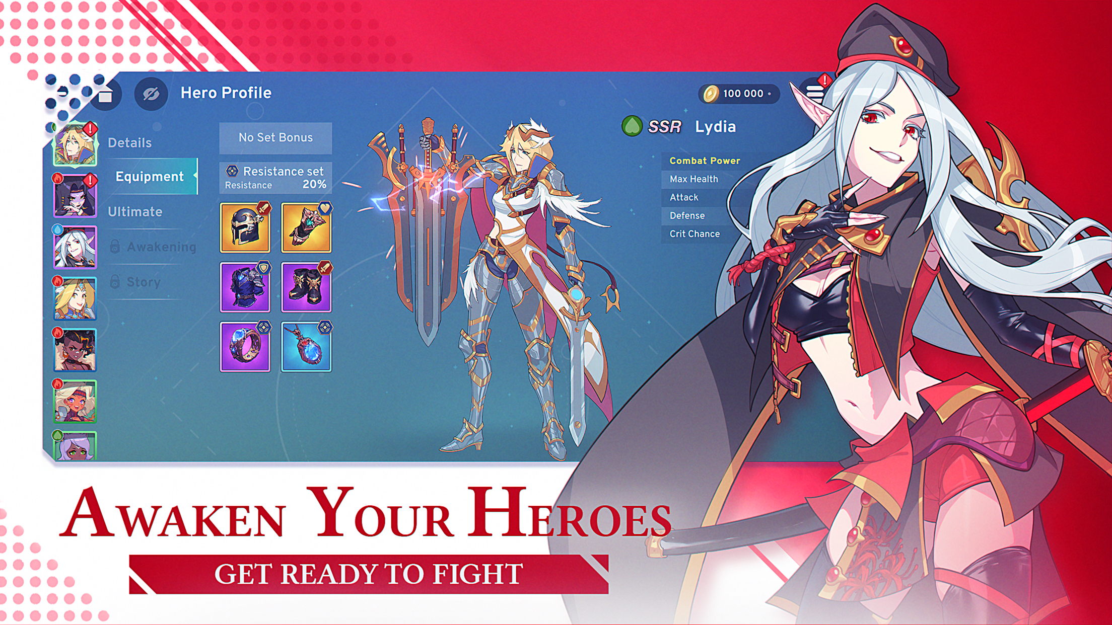 Thesia Isekai World RPG progression screen